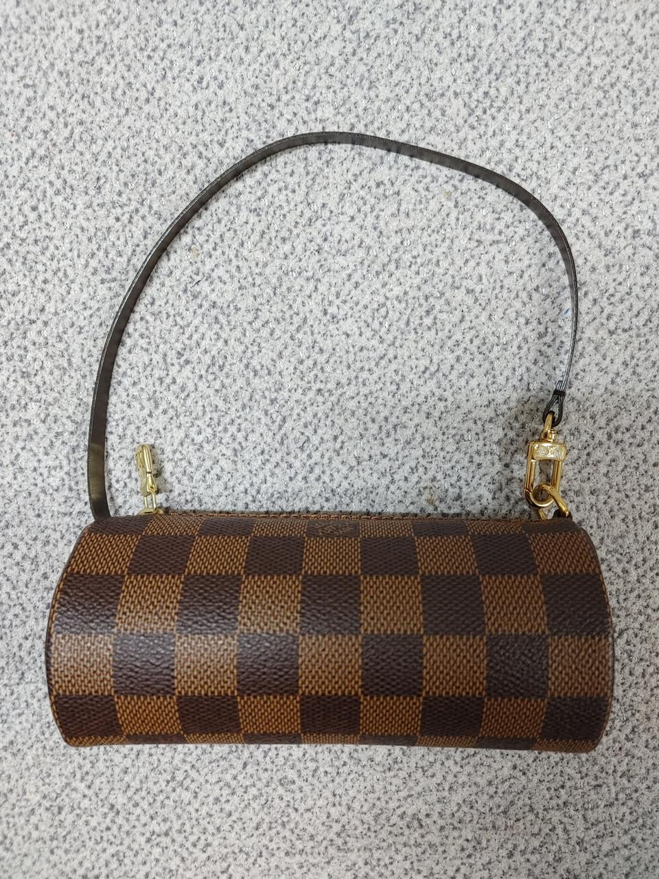 정품 클래식 루이비통 다미에 미니 빠삐용 파우치백 토트백