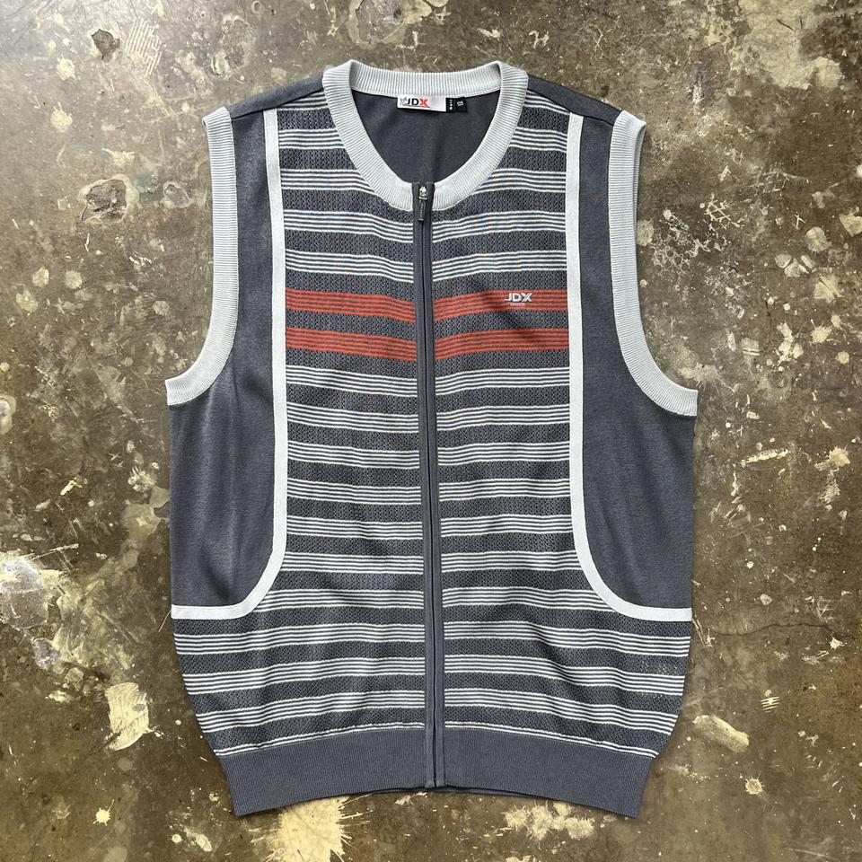 105) JDX 골프 니트 집업 조끼 베스트 남성 골프웨어 봄 여름 가을