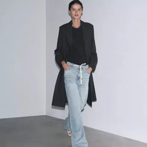 zara 자라 JEANS ZW COLLECTION RELAXED 미드라이