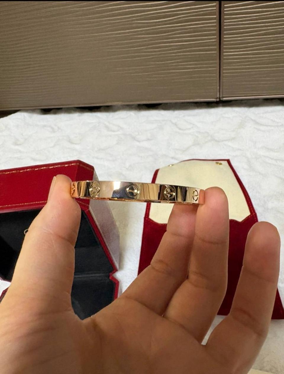 까르띠예 러브 팔찌 로즈골드 16사이즈