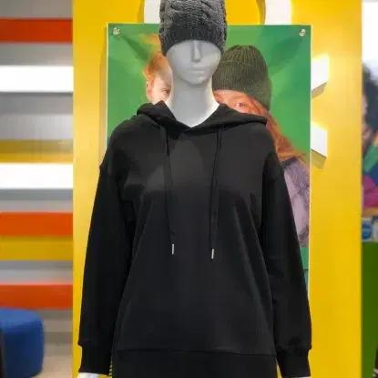 베네통 BENETTON 밑단 레이어드 후드 티셔츠 사이즈 55