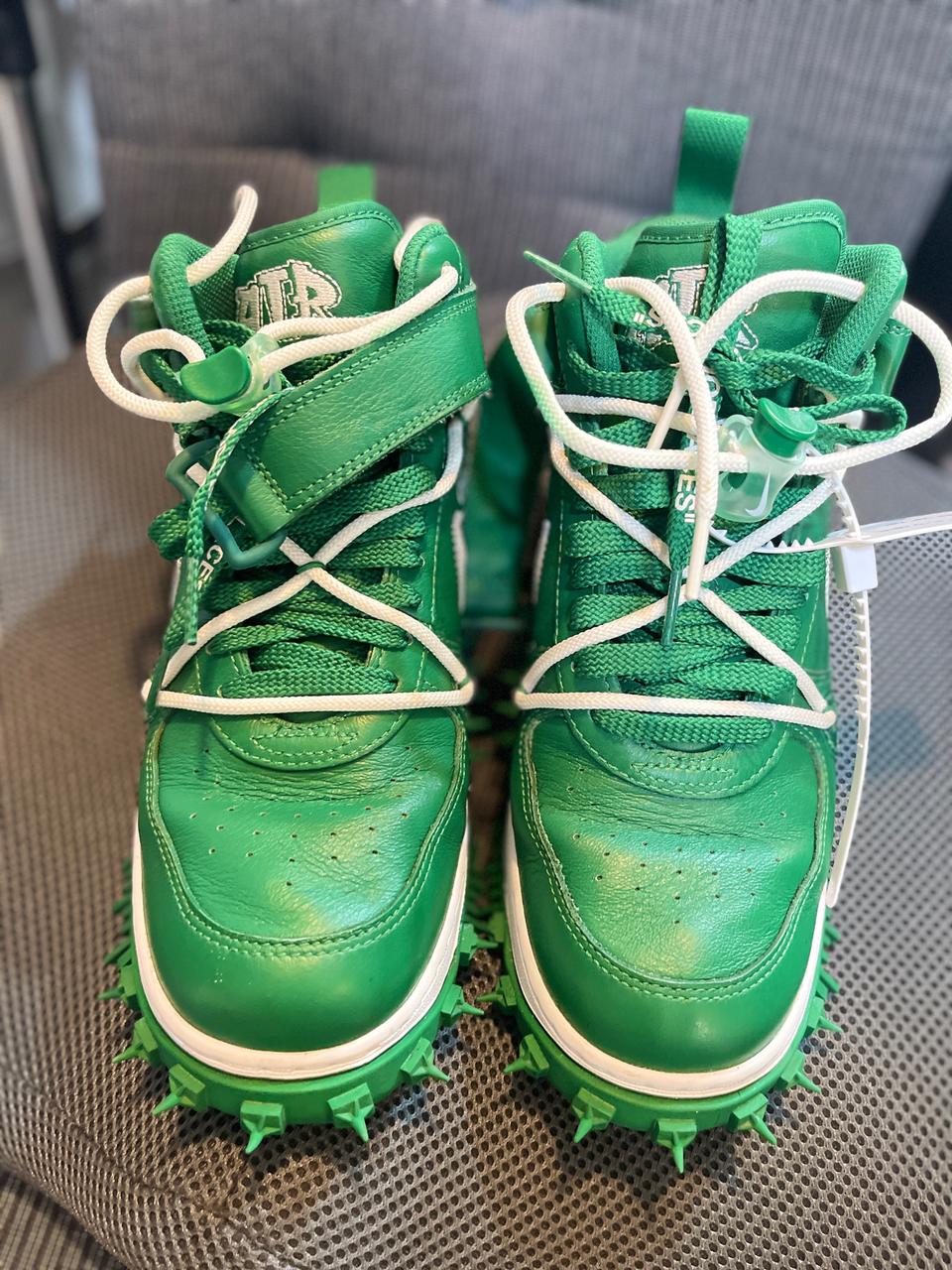 나이키 에어포스1 미드SP 그린 오프화이트