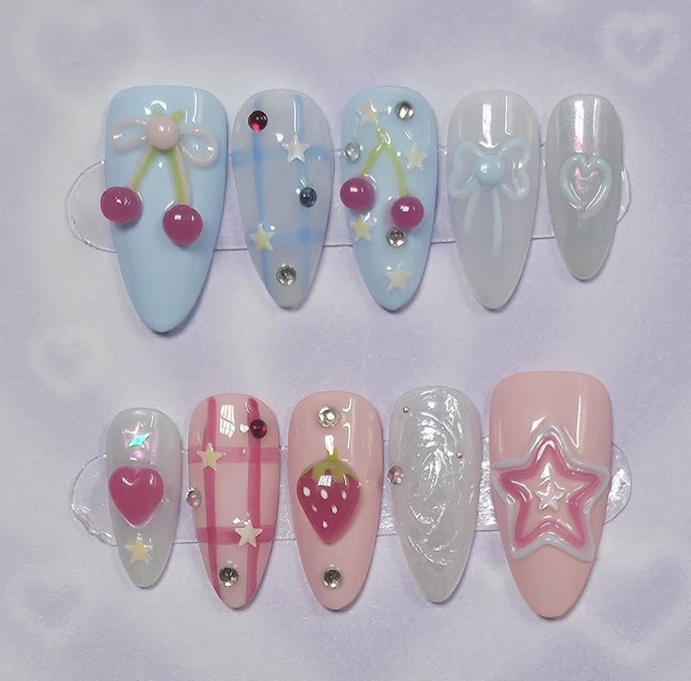 [수제네일팁] 과일 네일팁