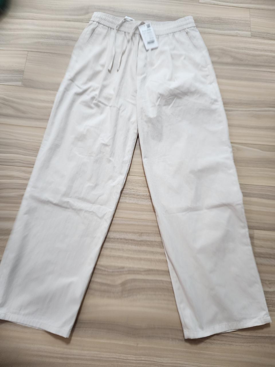 에잇세컨즈밴딩팬츠바지아이보리m