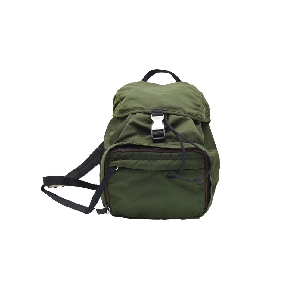 PRADA 프라다 테수토 포코노 카키 백팩 11049