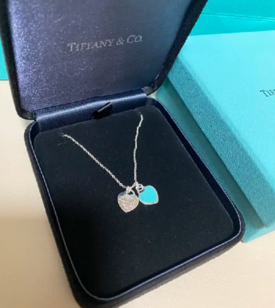 티파니앤코 리턴투 더블하트 목걸이 정품
