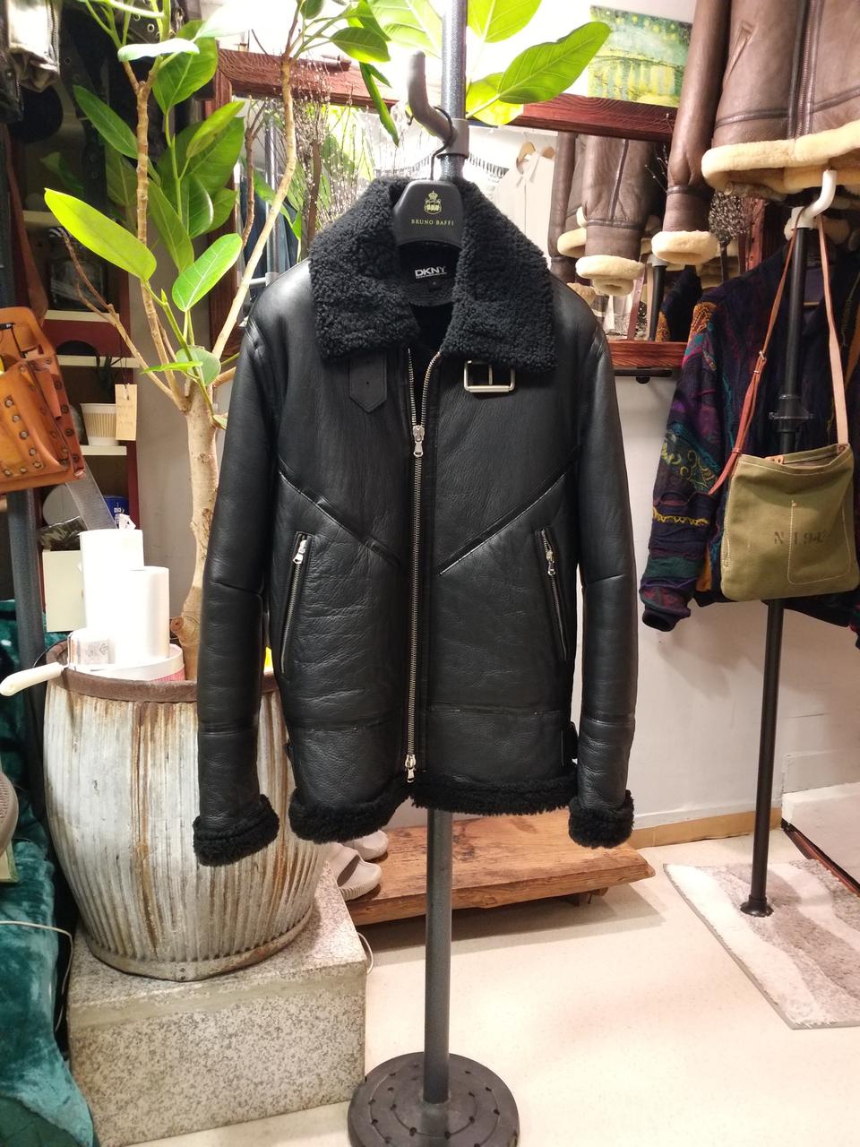 DKNY 리얼양가죽 무스탕자켓 ㆍM