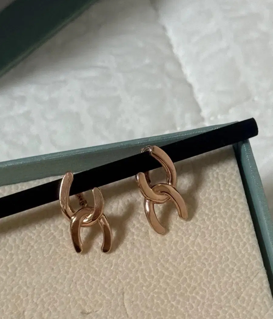 14k 핑크골드 귀걸이