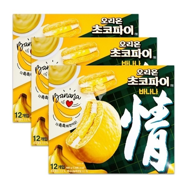 오리온 초코파이 바나나 12개입 3박스