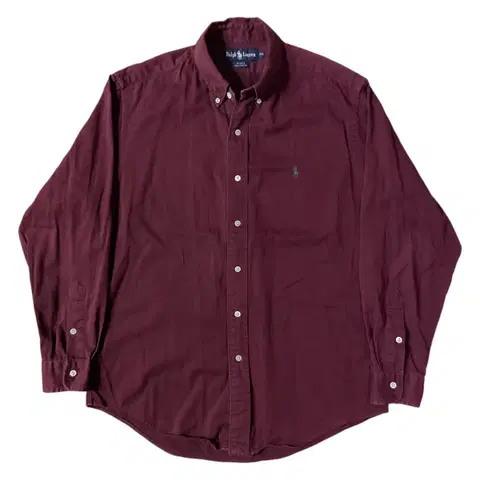 폴로 랄프로렌 버건디 옥스포드 셔츠