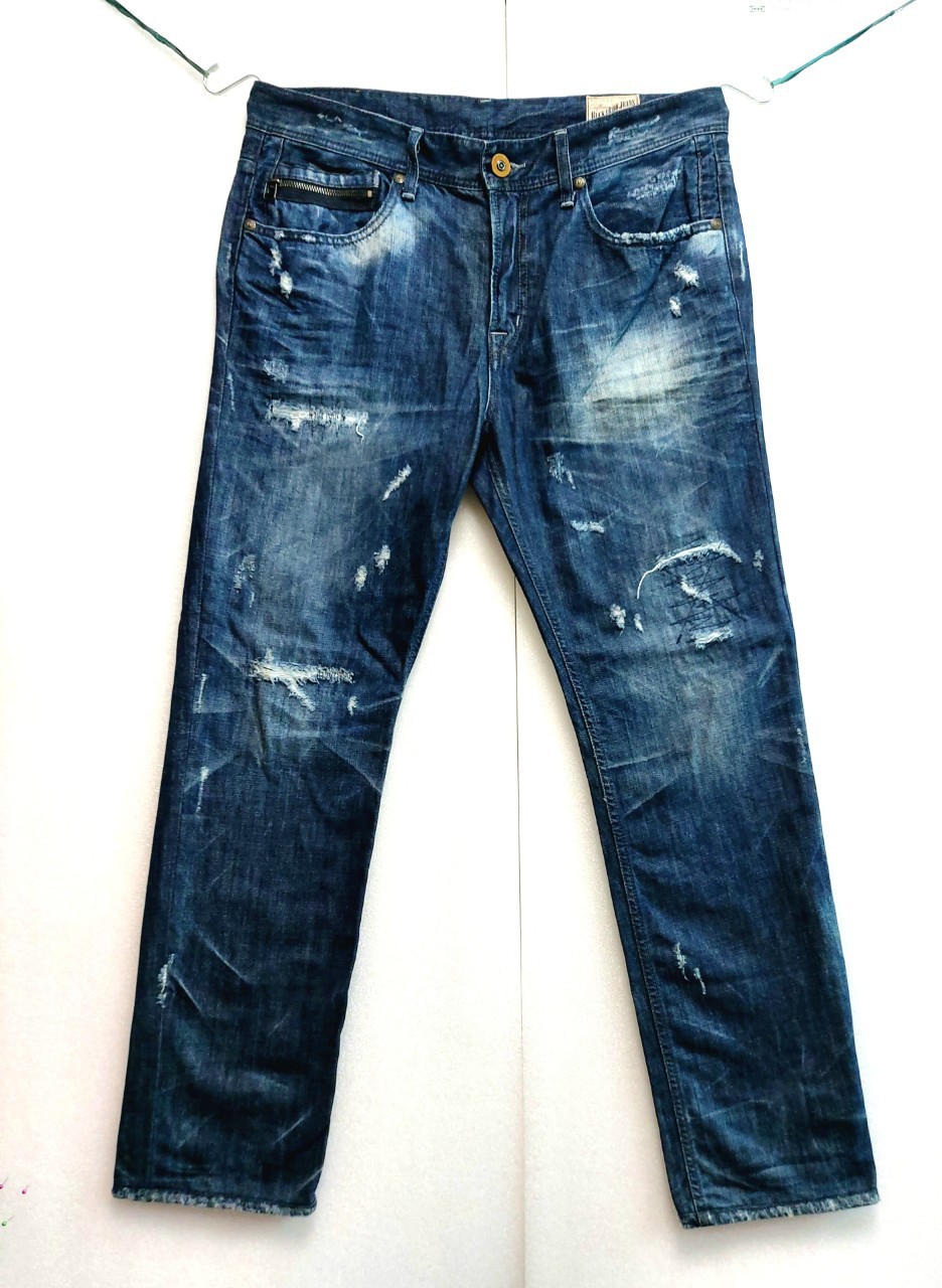 버커루 남성청바지34-36 빈티지 워싱진