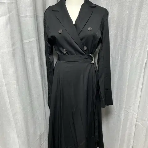 자켓 플리츠 롱 원피스