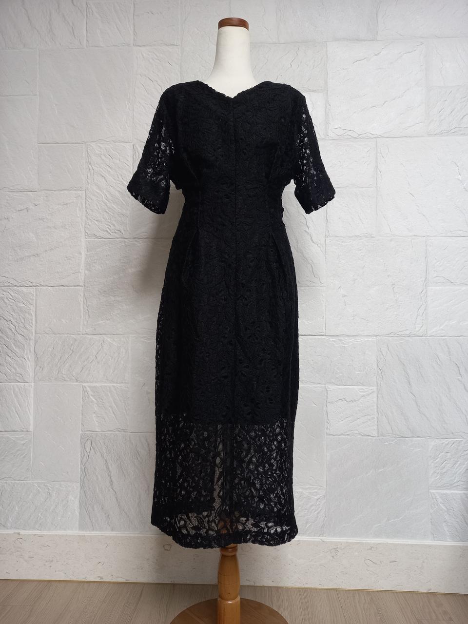 블랙 레이스원피스