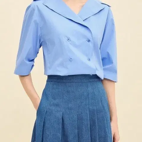 마지막수량 땡세일 타잉스타일 세일러칼라 블라우스