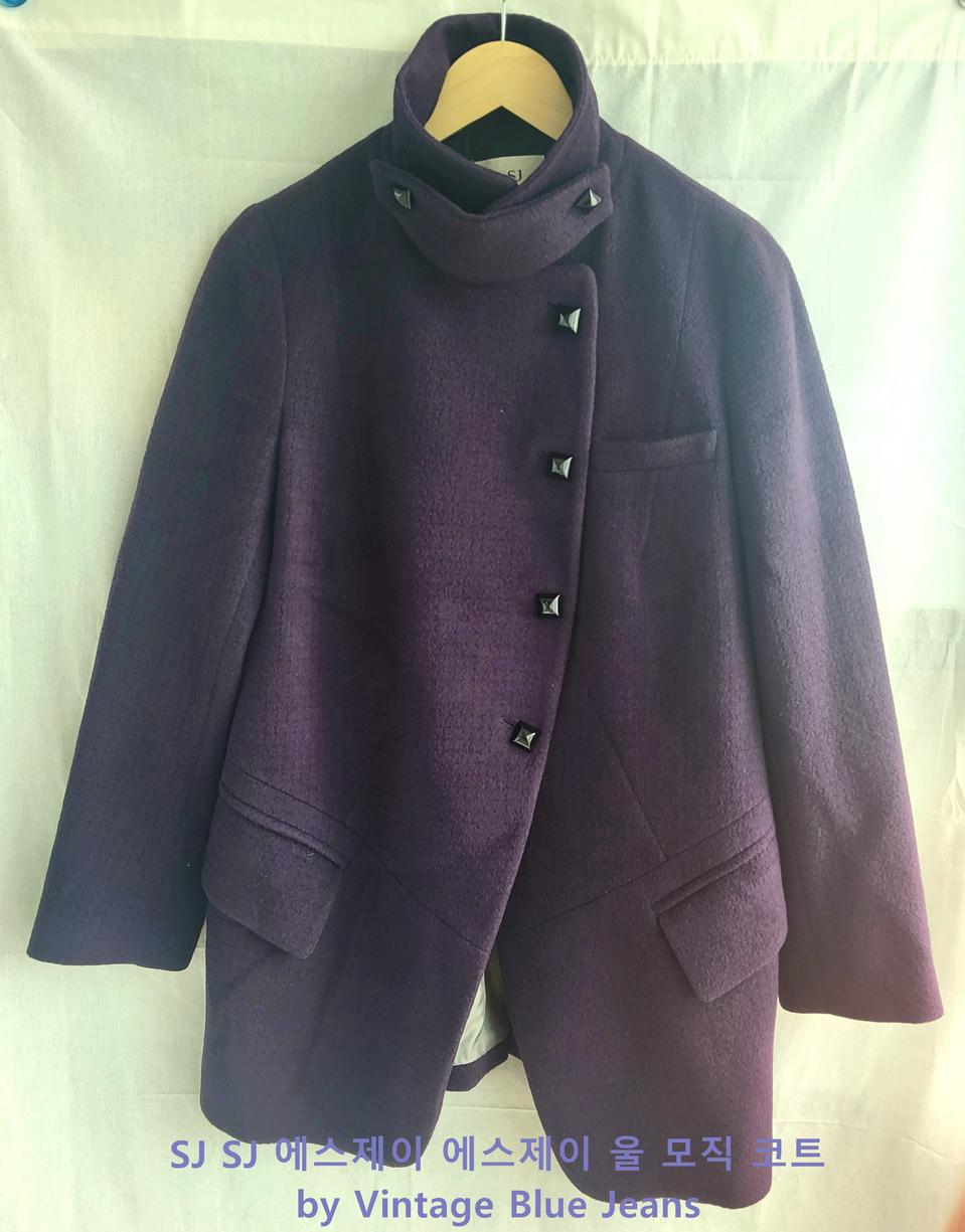 SJ SJ 에스제이 에스제이 빈티지 울 모직 자켓 여성용