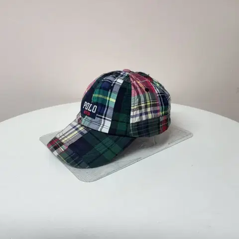 모자)폴로 랄프로렌 패치워크 마드라스 볼캡, 키즈 주니어