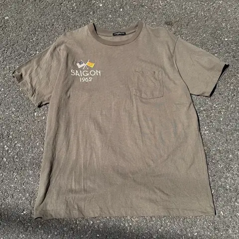 SAIGON 1962 베트남 호랑이 성조기 자수 포켓