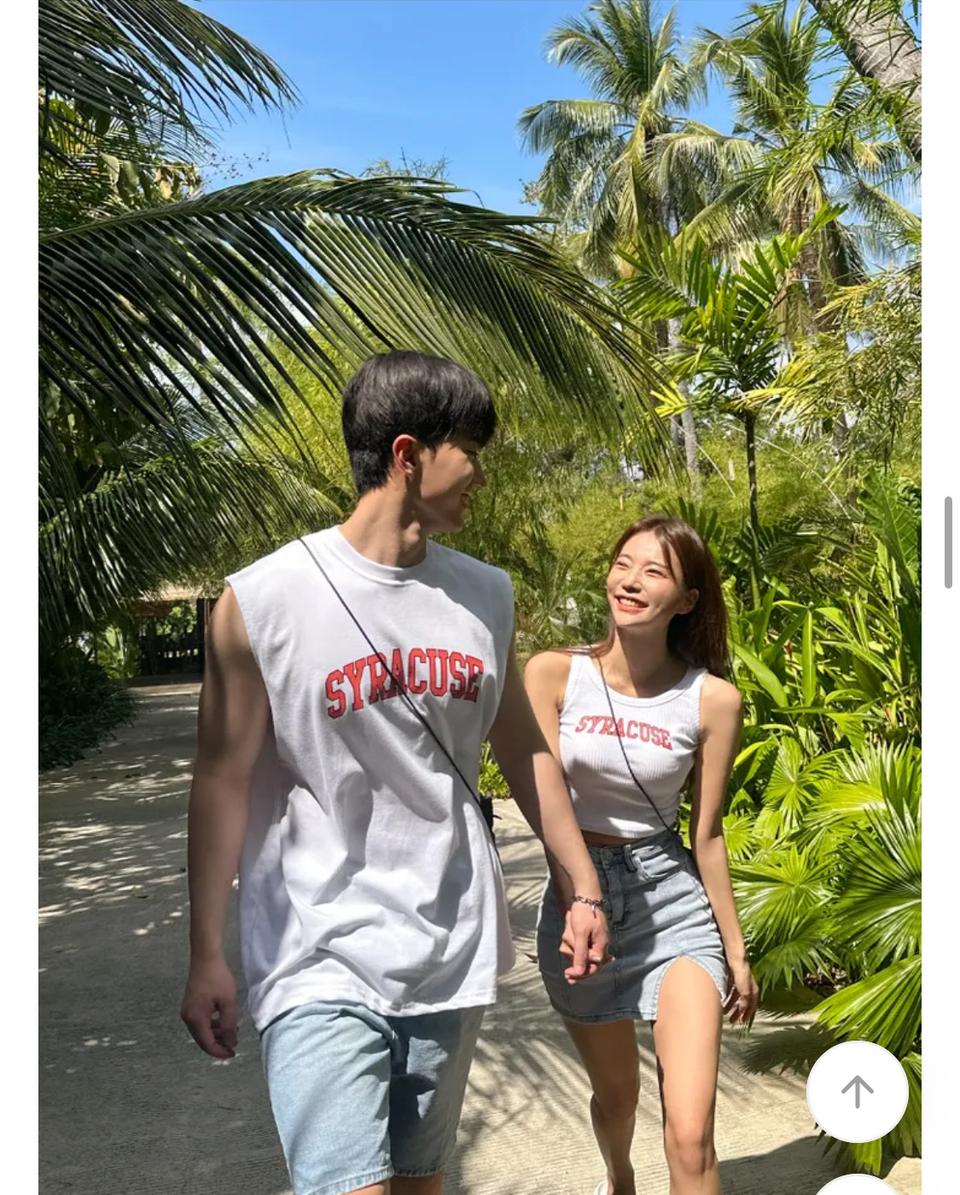 휴양지룩,비치룩, 커플룩