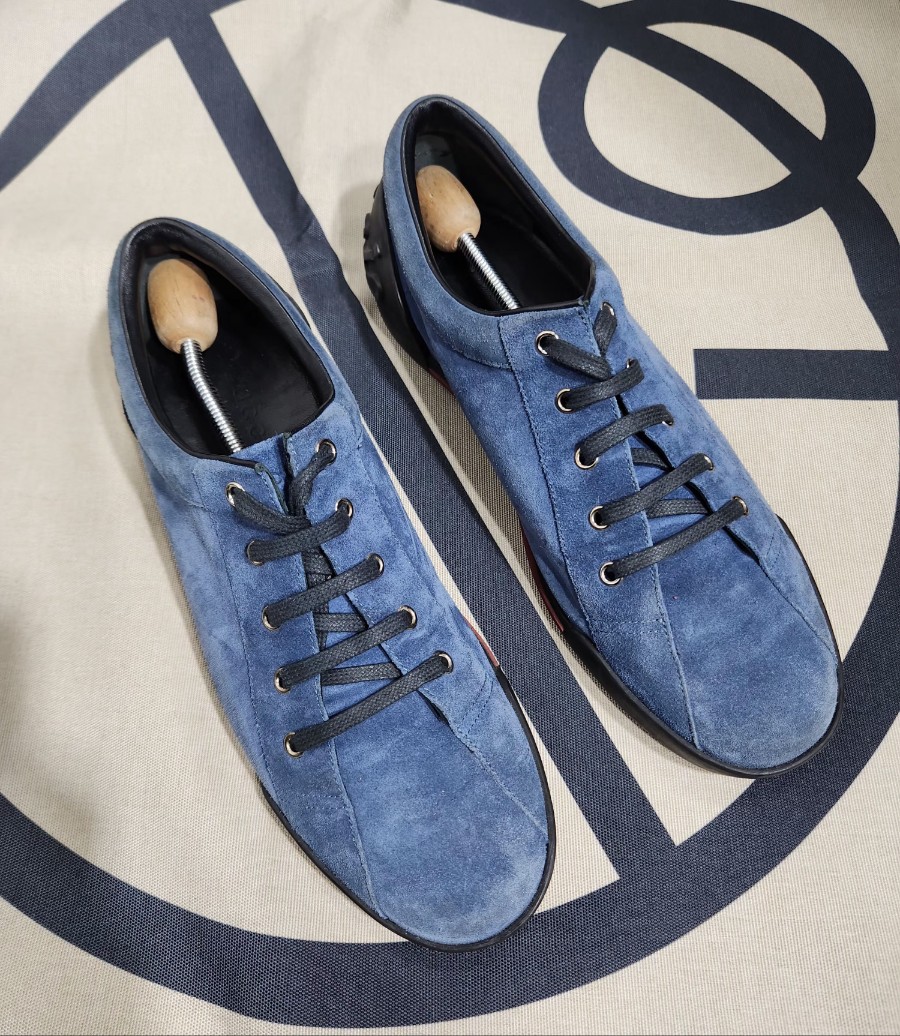 [구찌] 275mm 스웨이드 스니커즈