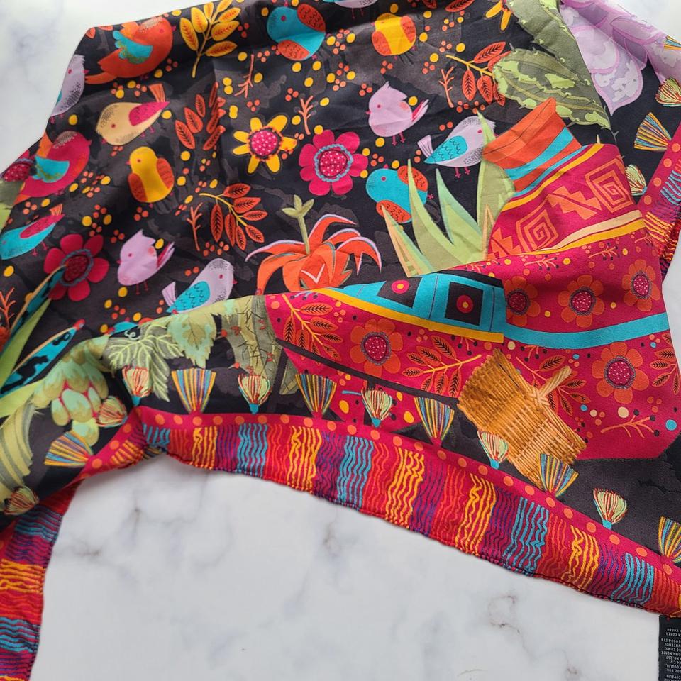 PINEDA COVALIN 멕시코 실크 스카프 c14783