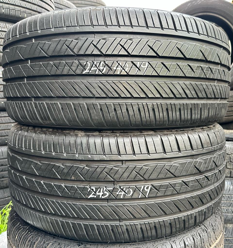 245 40 19한국중고타이어2개2454019