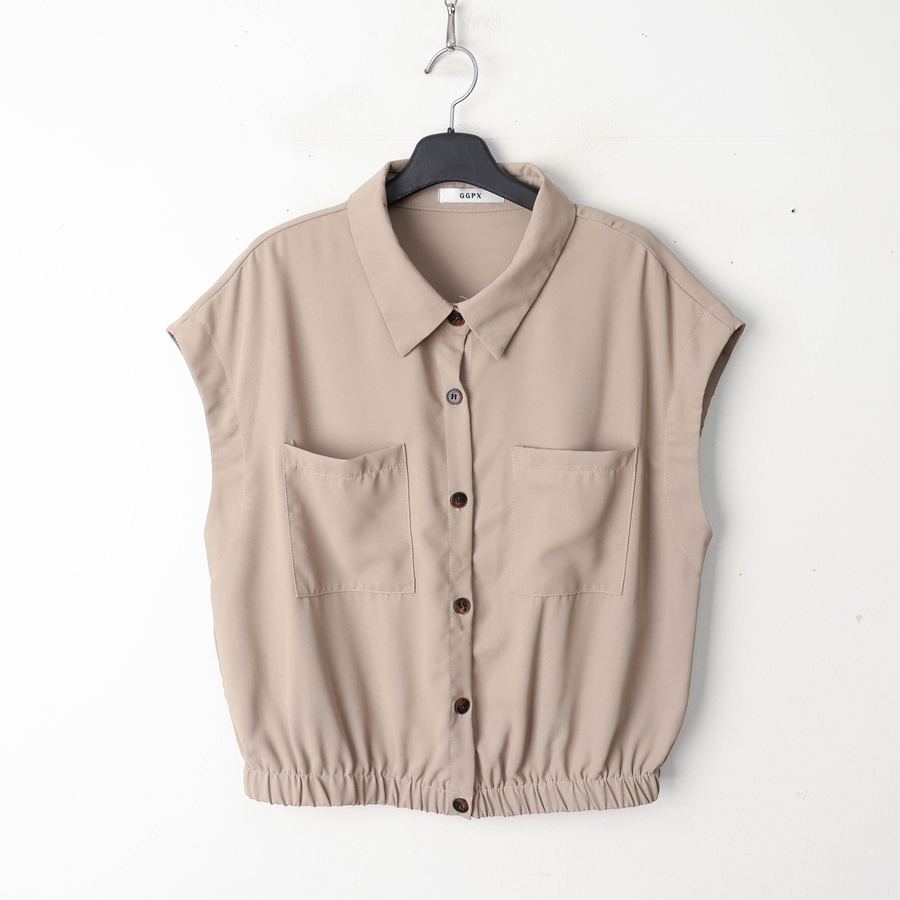 55/GGPX 카라넥 블라우스