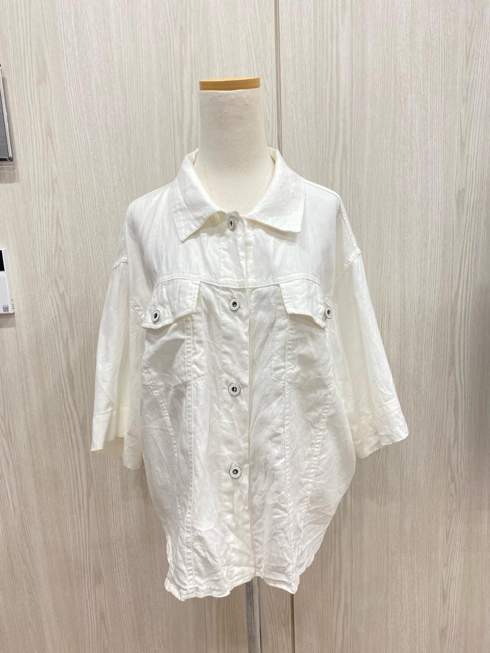 55-77 새상품 헤링본 자켓 셔츠