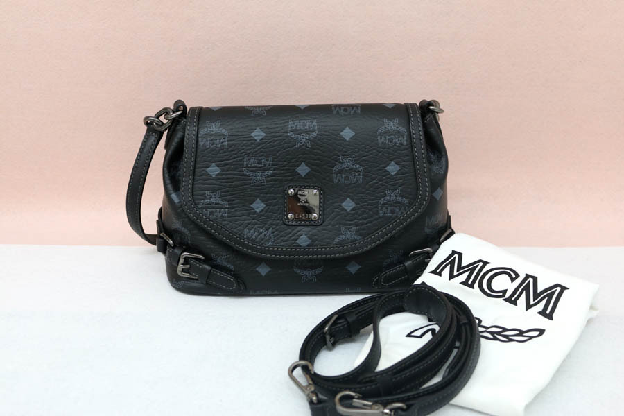 MCM비세토스 크로스백 숄더백 블랙