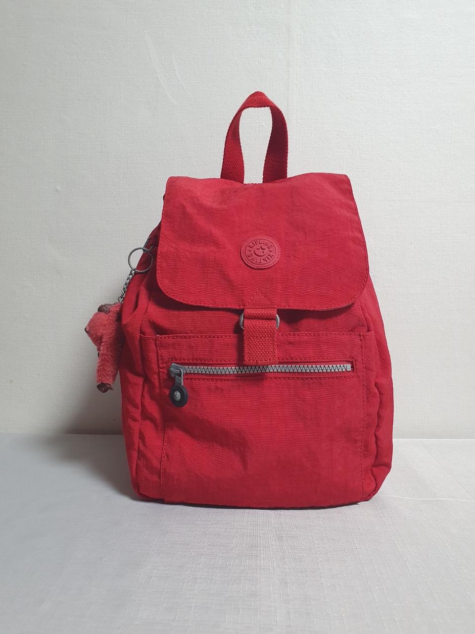 택포가 키플링 백팩 복조리 클래식 레드 가방