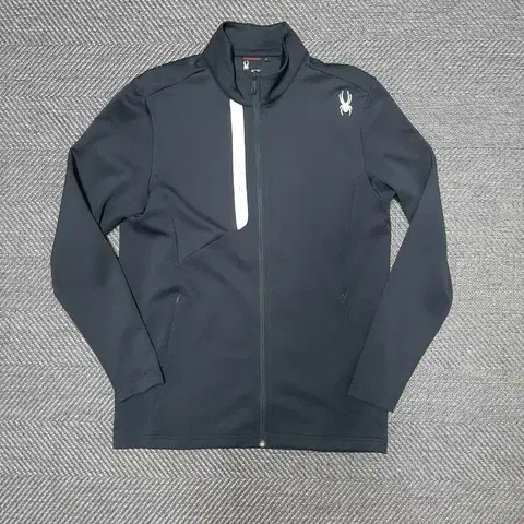 스파이더 블랙 풀집업 남성 자켓