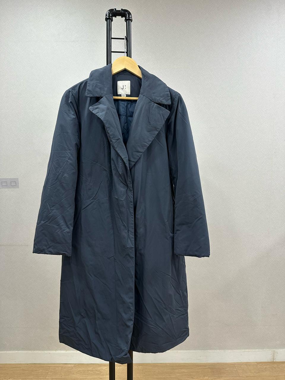 제이바이 차콜네이비 오리털 롱코트