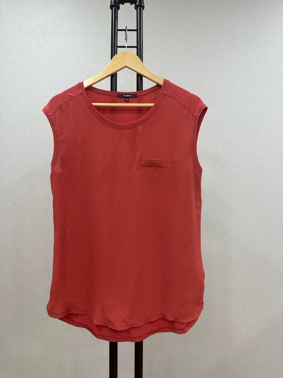 튜브 다홍 나시