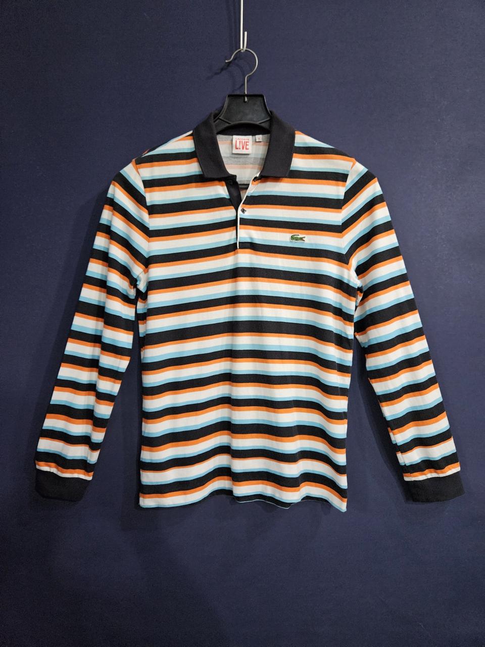 라코스테 라이브 스트라이프 줄무늬 남성 슬림핏 95 카라긴팔티