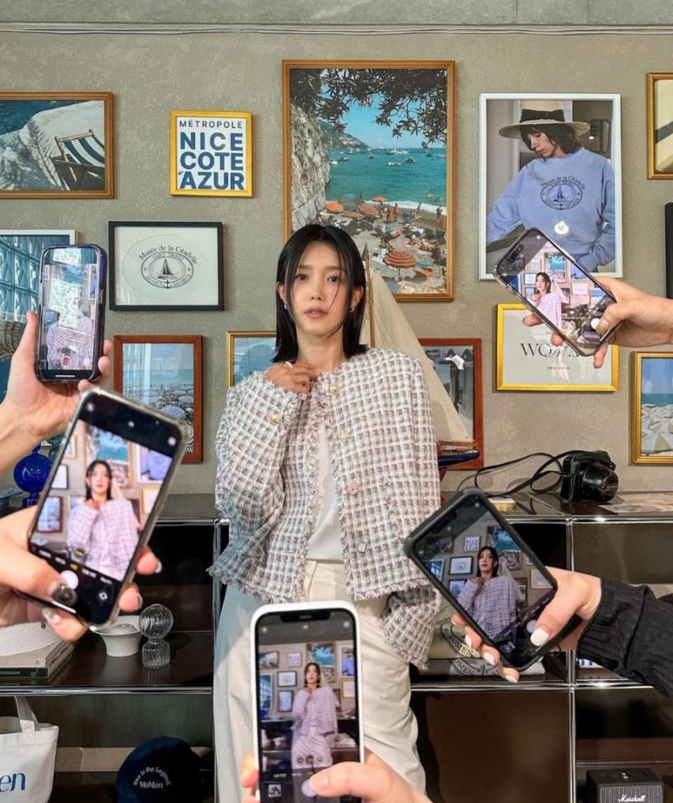 새상품:)모먼 트위드 자켓(채정안,이현이착용)