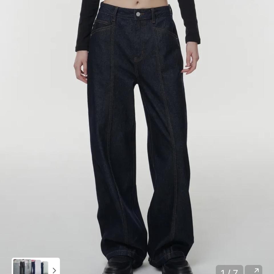 무신사스탠다드 우먼즈 생지 와이드 데님 팬츠 청바지 (24)