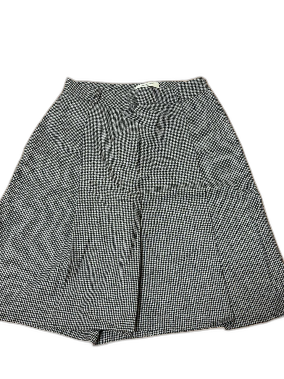 브라운 체크 치마바지