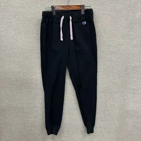만원샵 챔피언 블랙 조거 츄리닝바지 S M04460