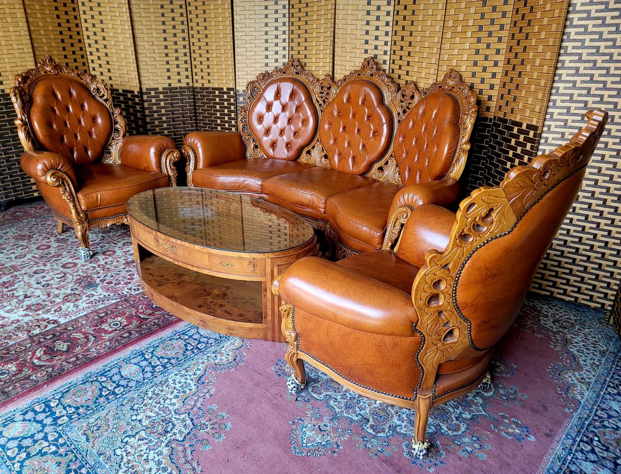 *엔틱소파*3,1,1,테이블*풀세트*S급