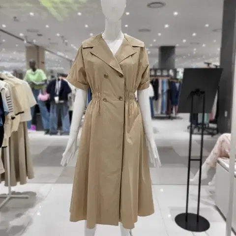 택새상품_30만원] 올리브데올리브 단종 세일러카라 반팔원피스 하객룩