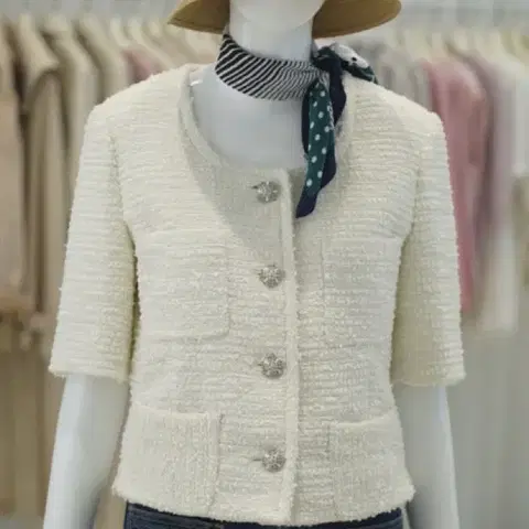 택새상품_29만원] 올리브데올리브 스퀘어넥 여성자켓 하객룩