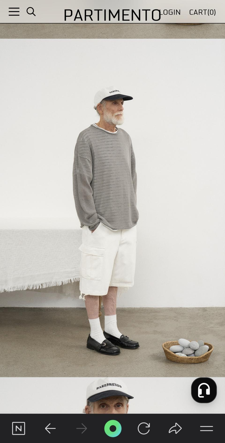 파르티멘토 볼캡 미사용품