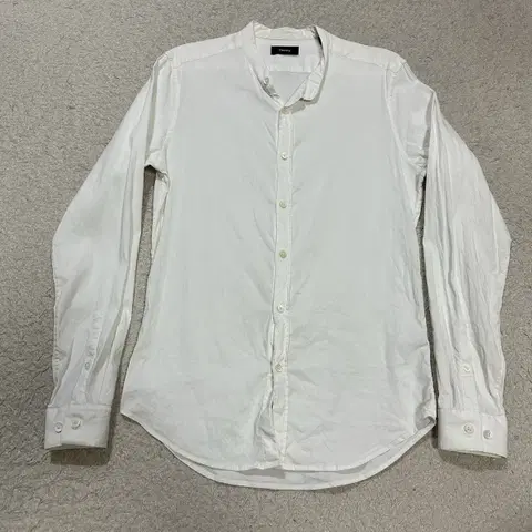 Theory 밴드 카라 화이트 셔츠 xs