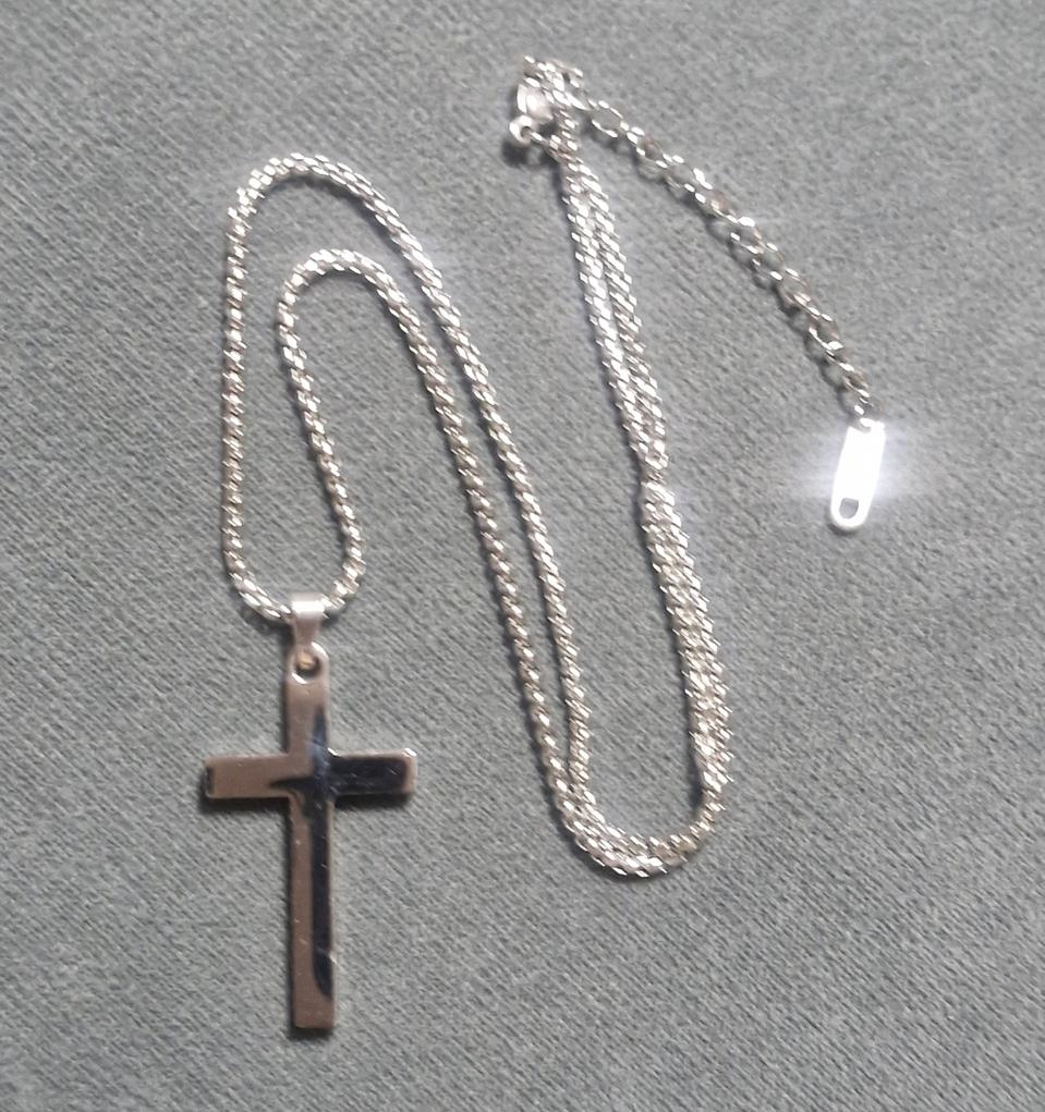 써지컬스틸 십자가 목걸이