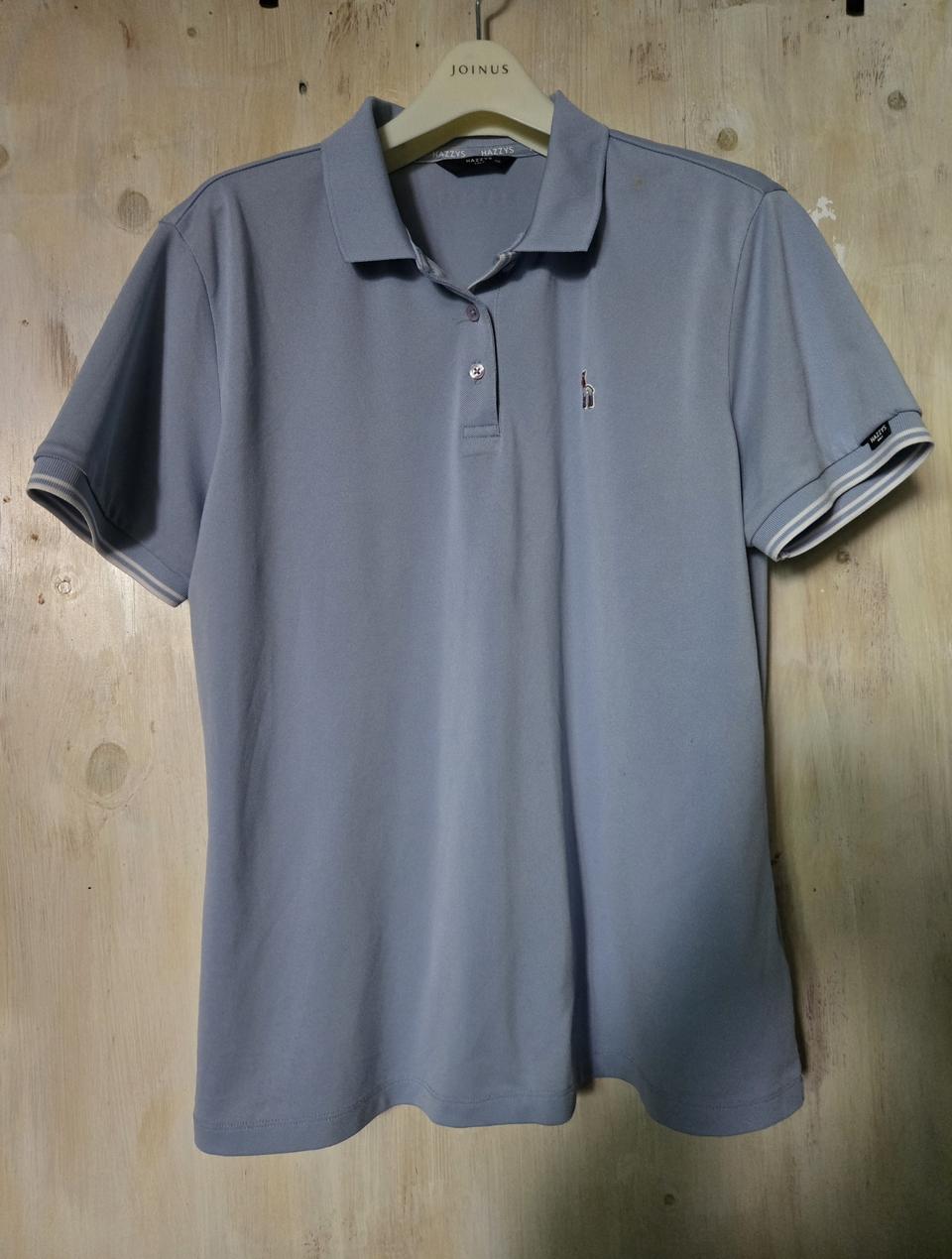 무배) 헤지스 골프 반팔 카라 티셔츠 100