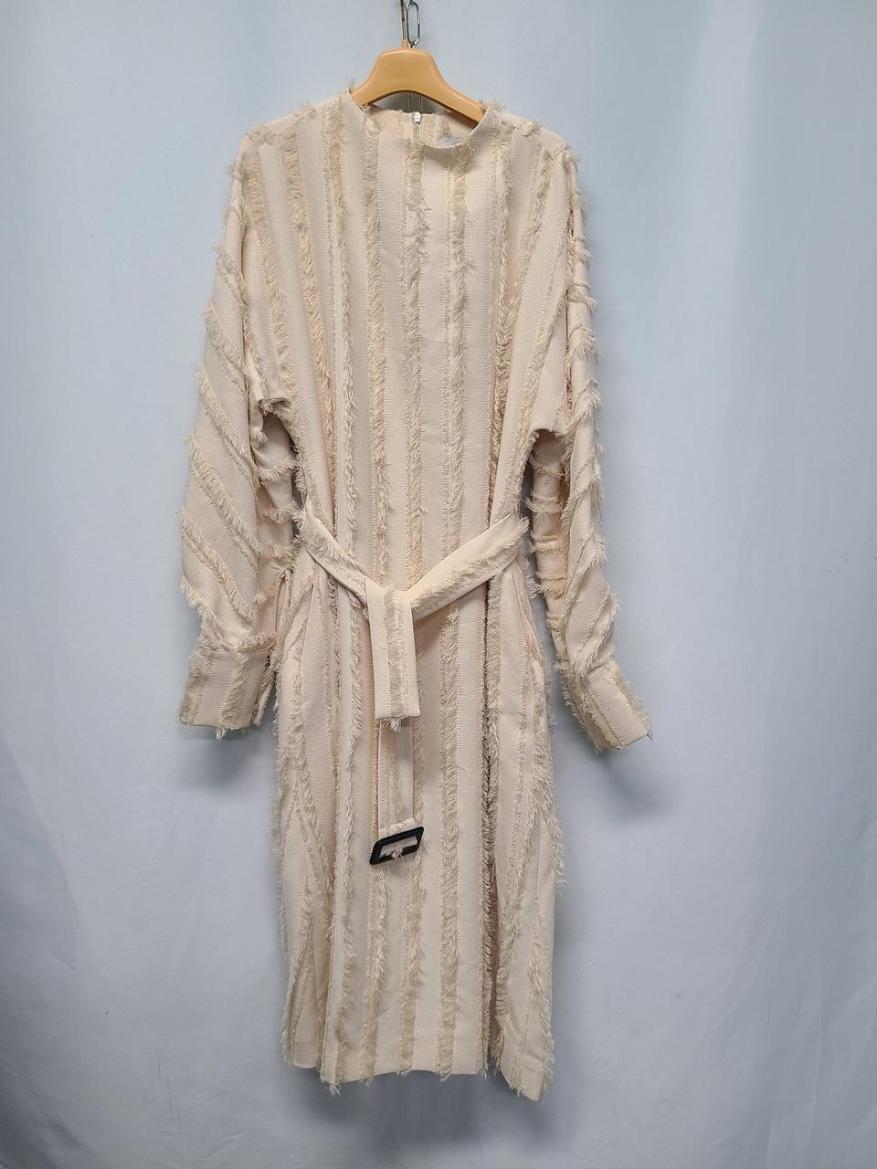 로우클래식 벨티드 롱 원피스 m