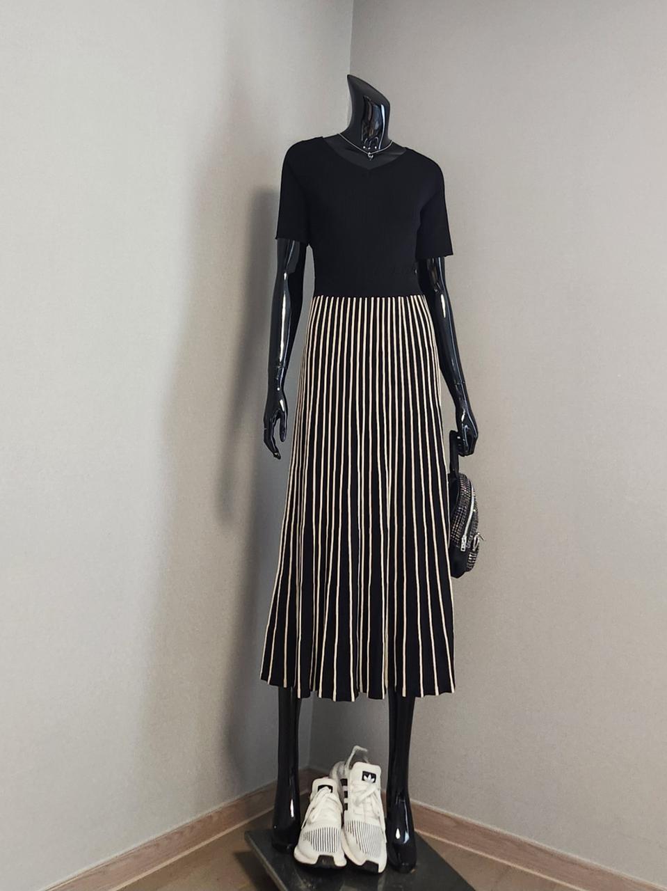 니트플리츠 원피스