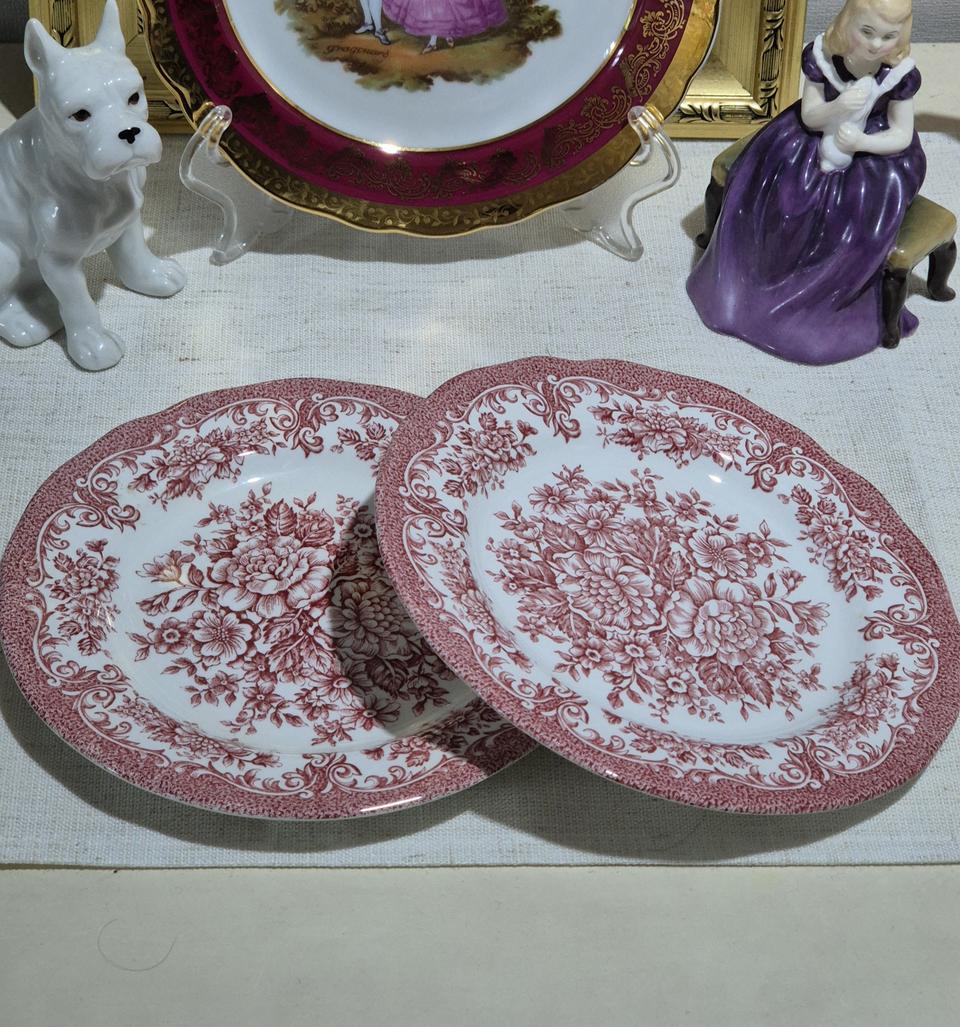 로얄스테포드셔 빈티지 접시 2조