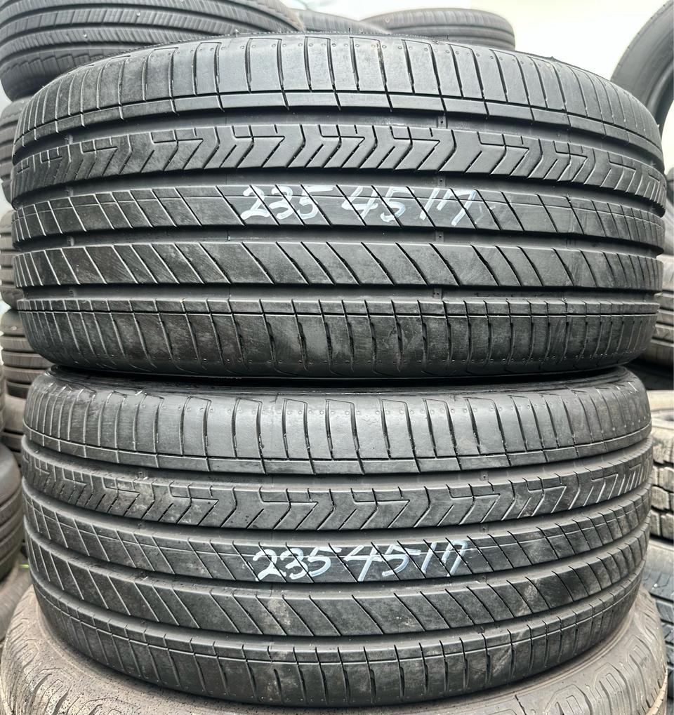 235 45 17금호중고타이어2개2354517