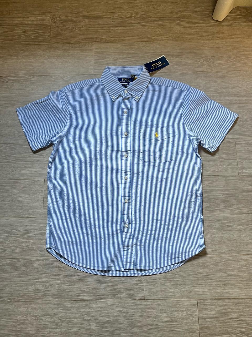 (백화점판,새상품) 폴로 랄프로렌 시어서커 셔츠