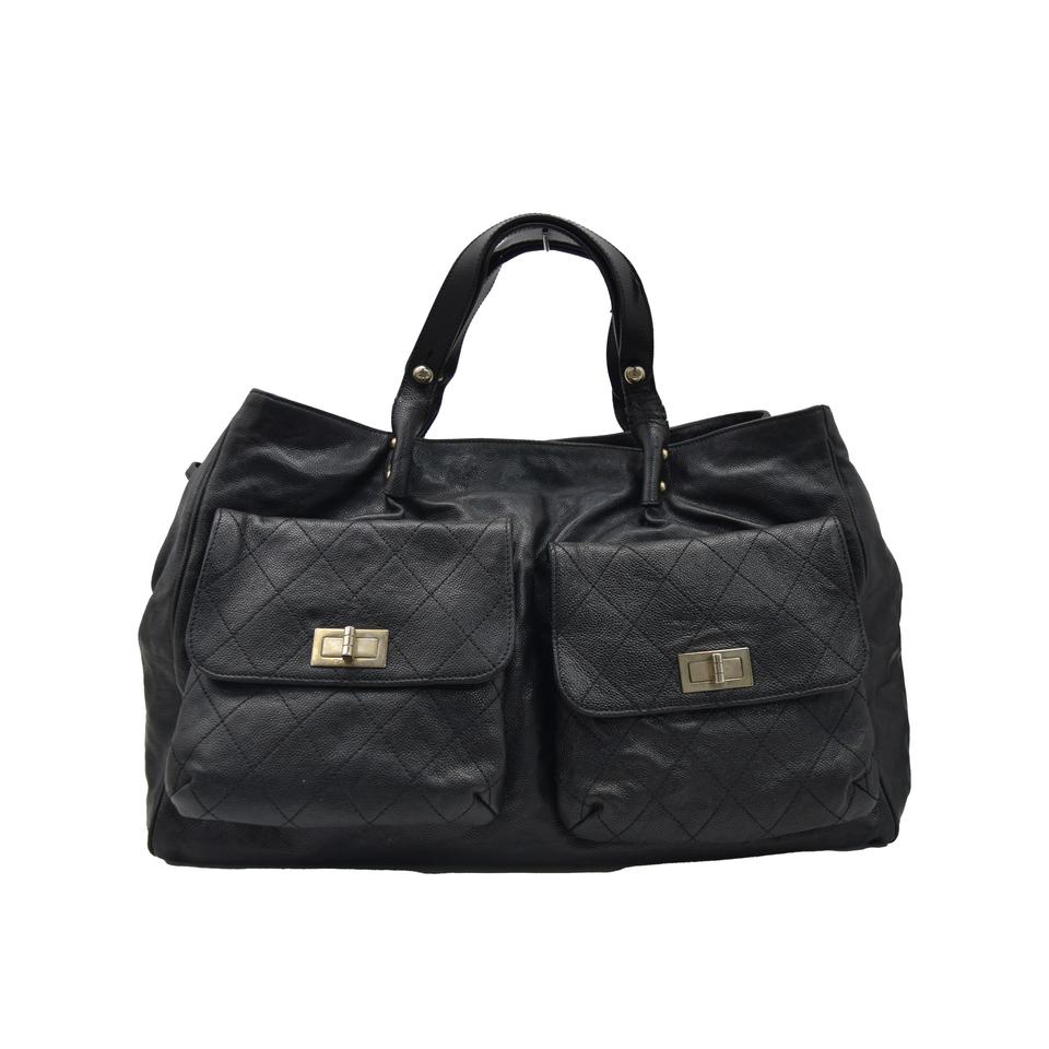 [정품] CHANEL 샤넬 더블 포켓 빅 토트백 11058